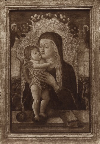 Anonimo — Alemanno Pietro - sec. XV - Madonna con Bambino — insieme